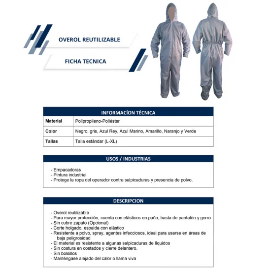 Traje de protección Covid-19