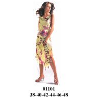 01101 - Molde de Vestido drapeado asimétrico