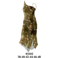 01102 - Molde de Vestido asimétrico