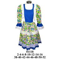 01118 - Molde de Vestido típico chileno (cueca)