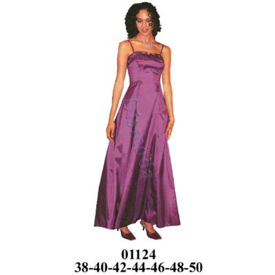 01124 - Molde de Vestido de fiesta