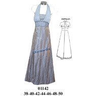 01142 - Molde de Vestido straples