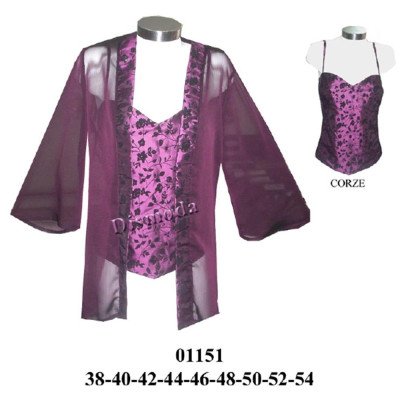 01151 - Molde de Tapado y corsé de fiesta 01151 - Molde de Tapado y corsé de fiesta