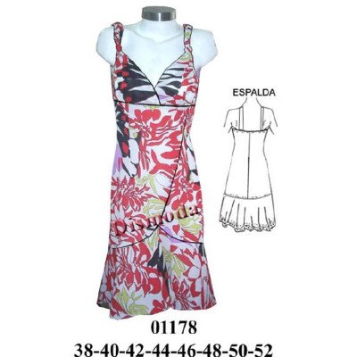 01178 - Molde de Vestido con corte 01178 - Molde de Vestido con corte