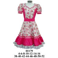 01179 - Molde de Vestido de huasa escote corazón