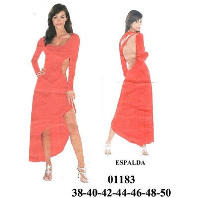 01183 - Molde de Vestido de fiesta
