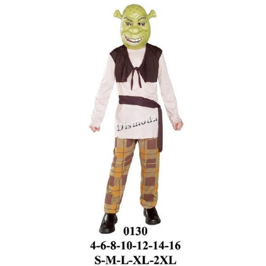 0130 - Molde de Disfraz de Shrek