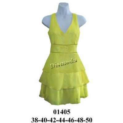 01405 - Molde de Vestido escote v