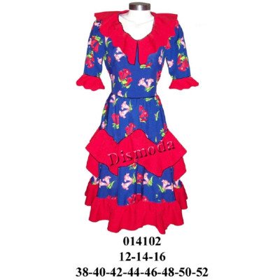 014102 - Molde de Vestido de huasa 014102 - Molde de Vestido de huasa