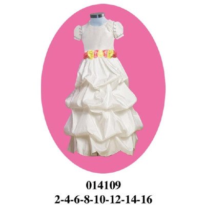 014109 - Molde de Vestido con pliegues faldón globo tres capas 014109 - Molde de Vestido con pliegues faldón globo tres capas