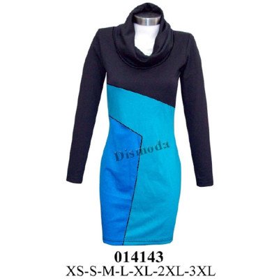 014143 - Molde de Vestido cortes asimétricos con cuello 014143 - Molde de Vestido cortes asimétricos con cuello