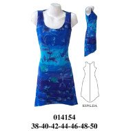014154 - Molde de Vestido camiseta espalda más larga