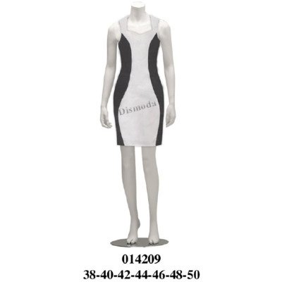 014209 - Molde de Vestido escote corazón con cortes en delantero y espalda 014209 - Molde de Vestido escote corazón con cortes en delantero y espalda