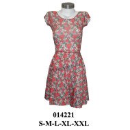 014221 - Molde de Vestido corte al talle manga pestaña, gode