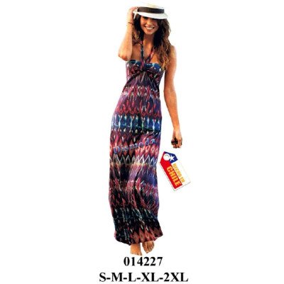 014227 - Molde de Vestido straples, largo, con corte bajo el busto y amarra al cuello 014227 - Molde de Vestido straples, largo, con corte bajo el busto y amarra al cuello