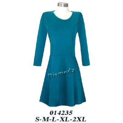 014235 - Molde de Vestido manga larga con corte al talle 014235 - Molde de Vestido manga larga con corte al talle