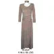 014243 - Molde de Vestido largo, corte al talle, faldón cruzado 014243 - Molde de Vestido largo, corte al talle, faldón cruzado