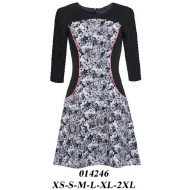 014246 - Molde de Vestido con cortes en delantero y espalda