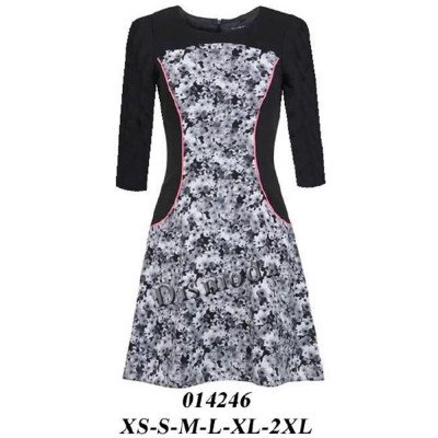 014246 - Molde de Vestido con cortes en delantero y espalda 014246 - Molde de Vestido con cortes en delantero y espalda