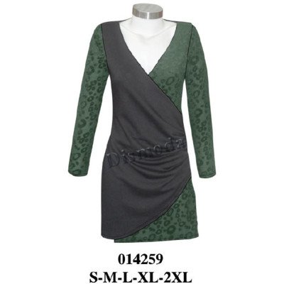 014259 - Molde de Vestido cruzado drapeado 014259 - Molde de Vestido cruzado drapeado