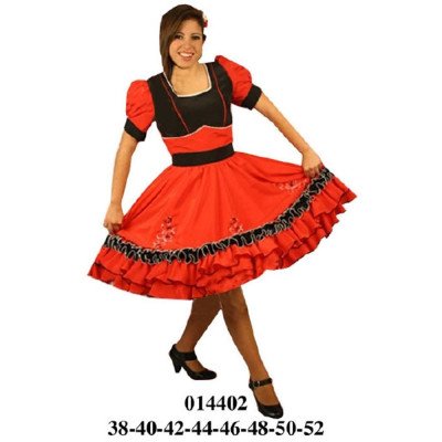 014402 - Molde de Vestido de huasa 014402 - Molde de Vestido de huasa