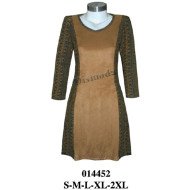 014452 - Molde de Vestido escote v corte princesa