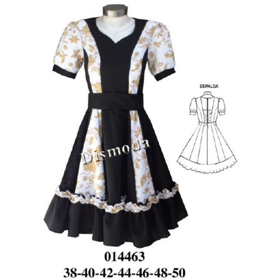 014463 - Molde de Vestido de huasa