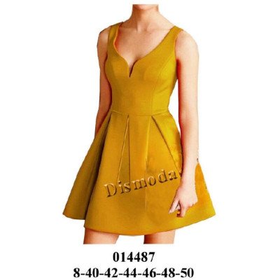 014487 - Molde de Vestido corte al talle, faldón con pliegues 014487 - Molde de Vestido corte al talle, faldón con pliegues