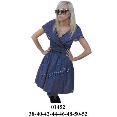 01452 - Molde de Vestido cruzado con cuello 01452 - Molde de Vestido cruzado con cuello