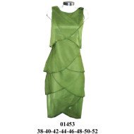 01453 - Molde de Vestido de fiesta 4 capas