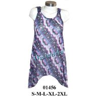 01456 - Molde de Blusón camiseta faldón en puntas