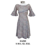 014585 - Molde de Vestido con rucha en manga