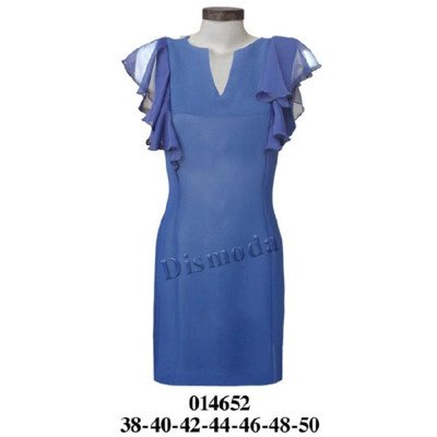 014652 - Molde de Vestido dama con ruchas en corte delantero y espalda 014652 - Molde de Vestido dama con ruchas en corte delantero y espalda