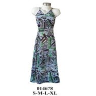 014678 - Molde de Vestido largo con pabilos corte princesa con abertura al costado