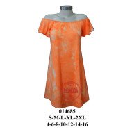 014685 - Molde de Vestido raglan sin hombro