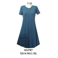 014707 - Molde de Vestido escote v faldón gode