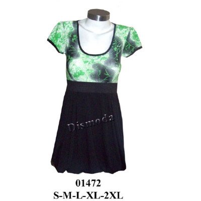 01472 - Molde de Vestido con manda, corte bajo busto y elástico de 5 cms 01472 - Molde de Vestido con manda, corte bajo busto y elástico de 5 cms