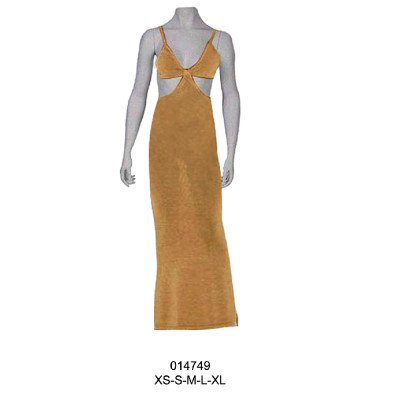 014749 - Molde de Vestido pabilo con aberturas en costado 014749 - Molde de Vestido pabilo con aberturas en costado