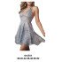 014751 - Molde de Vestido halter con corte bajo busto