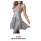 014751 - Molde de Vestido halter con corte bajo busto