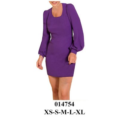 014754 - Molde de vestido con mangas abuchadas 014754 - Molde de vestido con mangas abuchadas