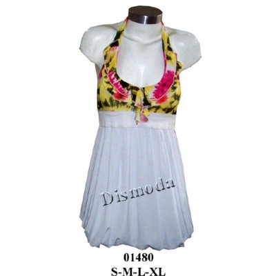 01480 - Molde de Vestido globo con peto halter 01480 - Molde de Vestido globo con peto halter