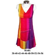 01481 - Molde de Vestido escote v con corte