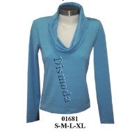 01681 - Molde de Polera manga pegada cuello bote;