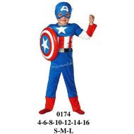 0174 - Molde de Disfraz de capitán america