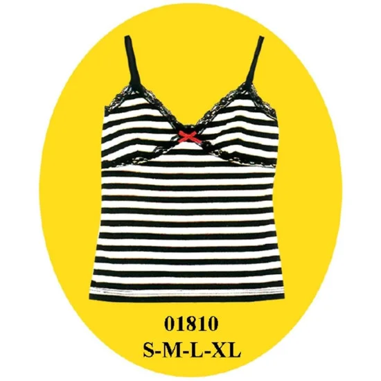 01810 - Molde de Polera dama corte bajo busto con aplicación encaje