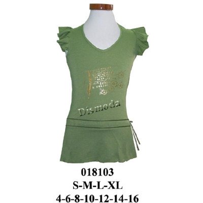 018103 - Molde de Polera escote v con cordón en cadera y volada en manga