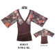 018115 - Molde de Polera kimono escote v corte bajo busto