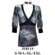 018119 - Molde de Polera con corte bajo busto escote v, largo 70 cms 018119 - Molde de Polera con corte bajo busto escote v, largo 70 cms