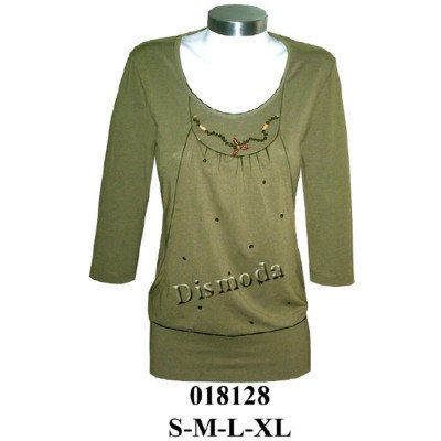 018128 - Molde de Polera con pretina, corte y pieza diagonal en delantero 018128 - Molde de Polera con pretina, corte y pieza diagonal en delantero